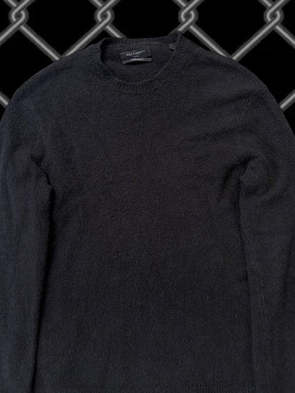AllSaints Black Wool Sweater